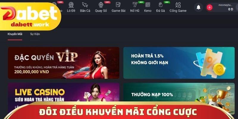 Đôi điều nổi bật khuyến mãi cổng cược đổi thưởng