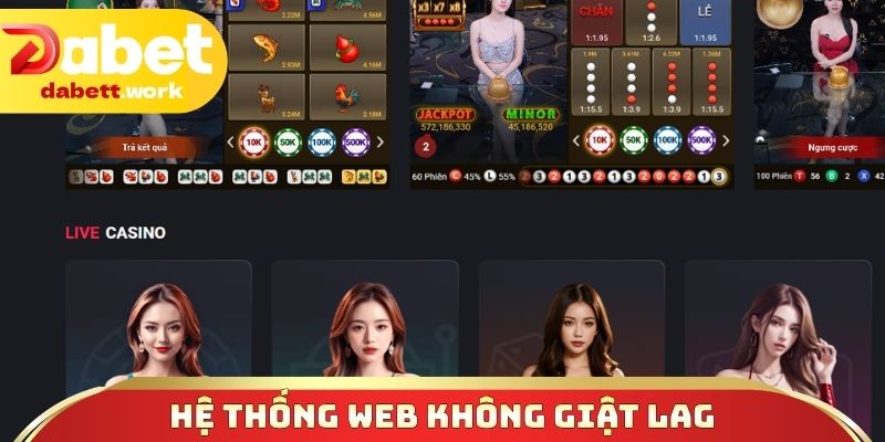 Hệ thống web không giật lag