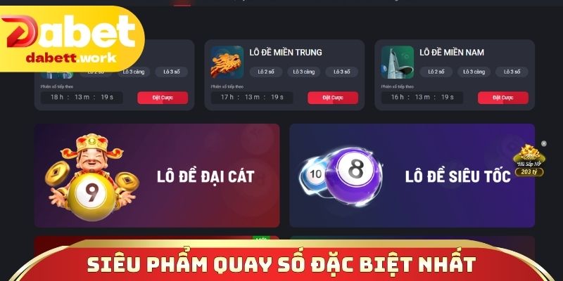 Siêu phẩm quay số đặc biệt nhất cổng giải trí